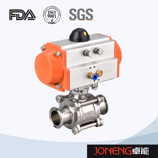 스테인레스 스틸 위생 고압 위생 3피스 캡슐형 볼 밸브(JN