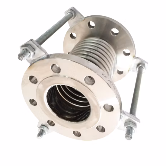 플랜지 끝이 있는 금속 벨로우즈 익스팬션 조인트